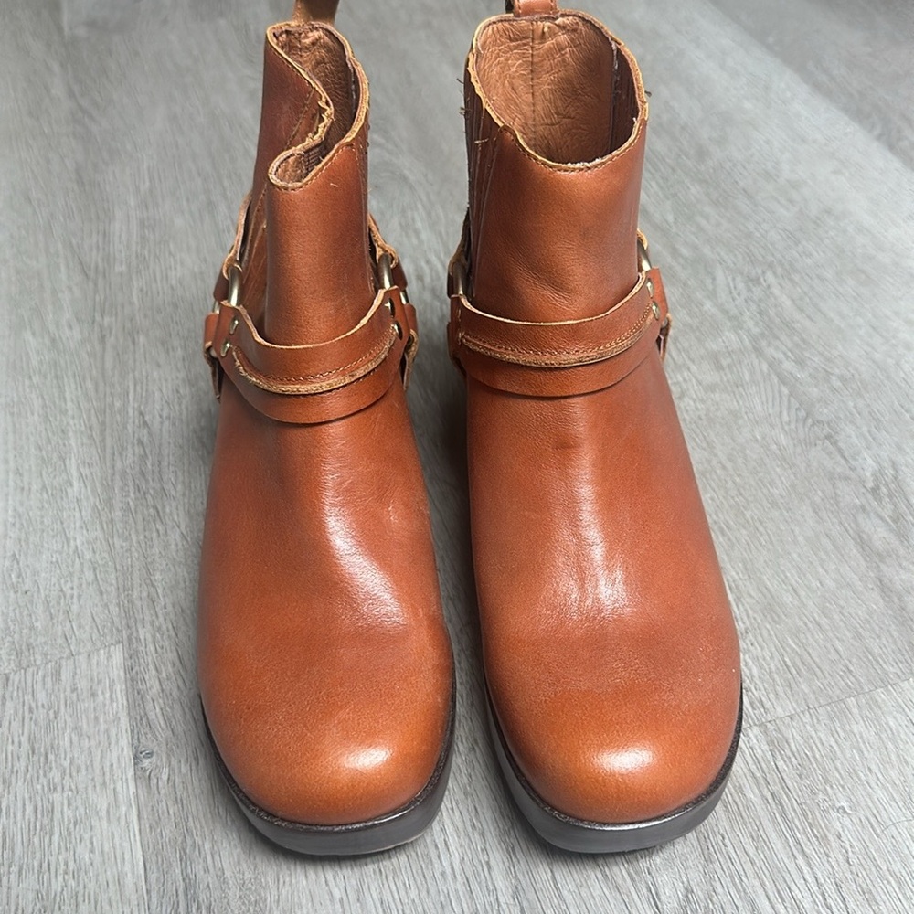 Brown Leather Ankle Boots